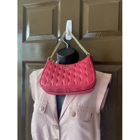 Michael Kors Quilted Pink Polyester Tote - Picture 7 of 7